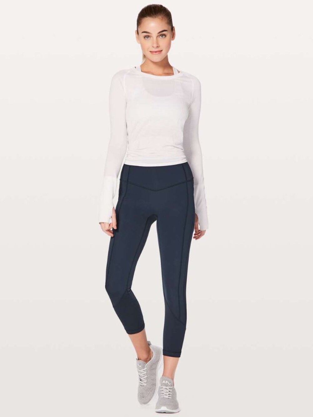 Lululemon All The Right Places Crop II *23" True Navy Size 4